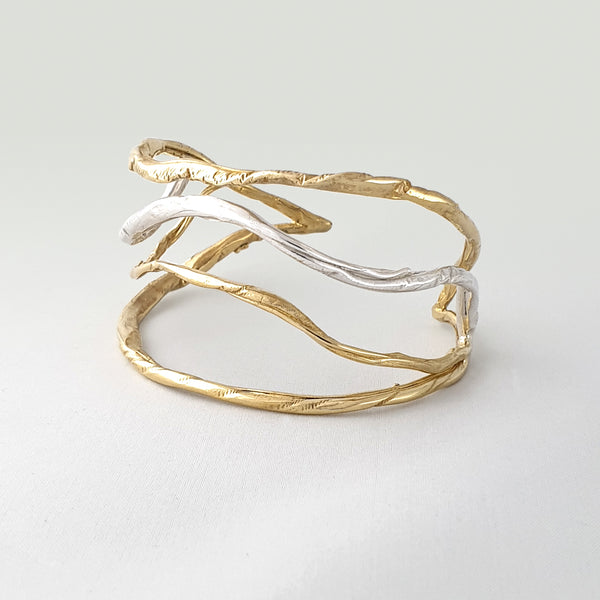 Twiglet Two Tone Cuff Side