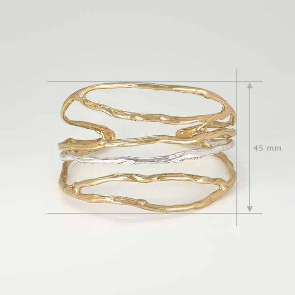 Twiglet Two Tone Cuff Measurements