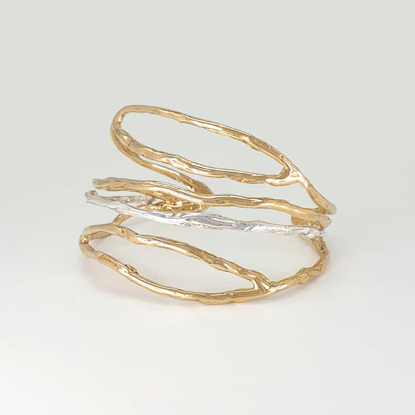 Twiglet Two Tone Cuff Side