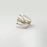 Twiglet Two Tone Ring Silver Side