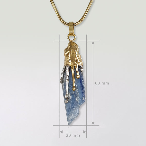 Waterfall Two Tone Kyanite Pendant Measurements