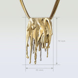 Waterfall Two Tone Pendant Measurements