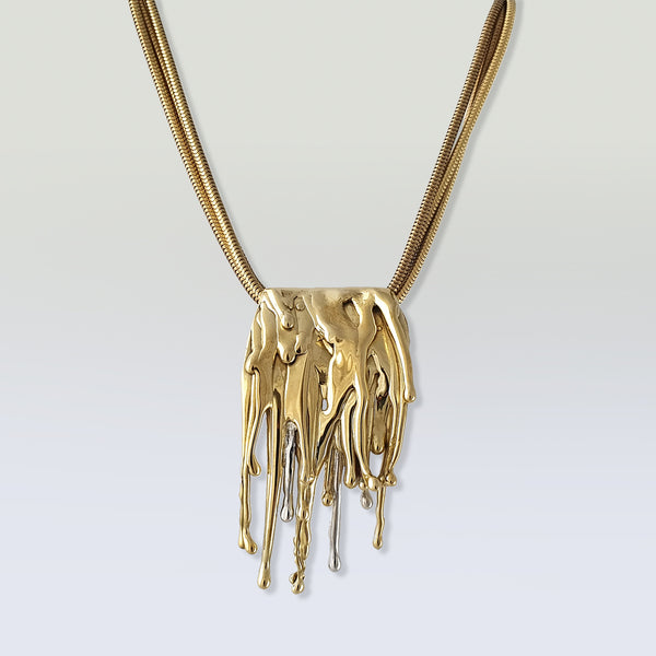Waterfall Two Tone Necklace