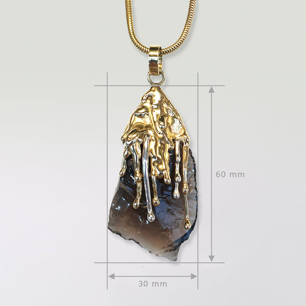 Waterfall Two Tone Smoky Quartz Pendant Limited Edition 1