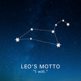 Leo's Motto: "I will."