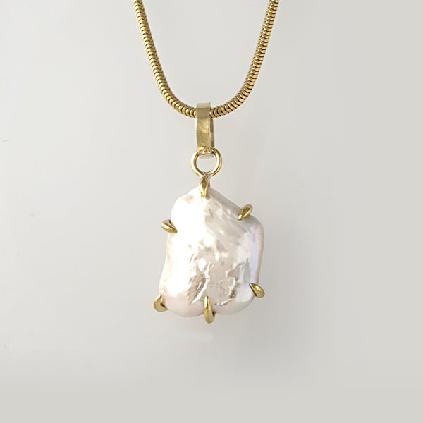 Baroque Pearl Pendant Bronze Limited Edition *SOLD*