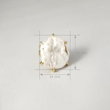 Baroque Pearl Ring Large Measurements