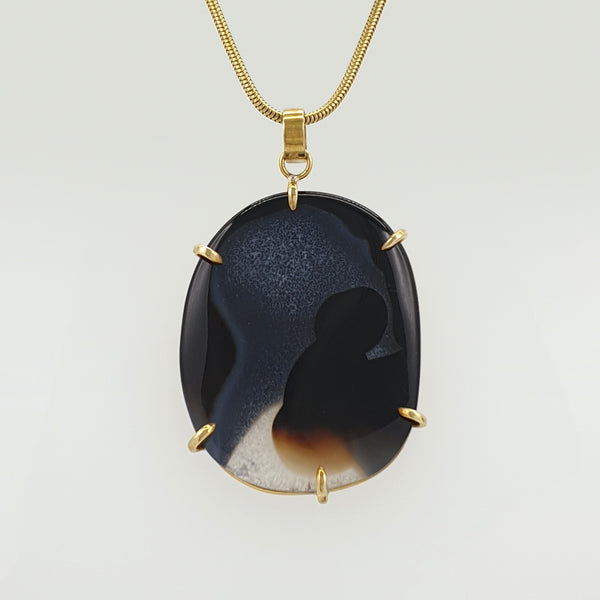 Black Onyx Pendant Large Limited Edition 1 *SOLD*
