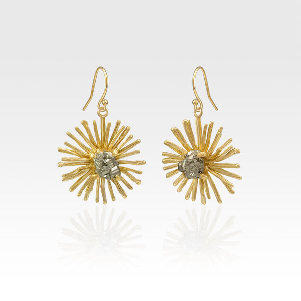 Chrysanthemum Drop Earrings