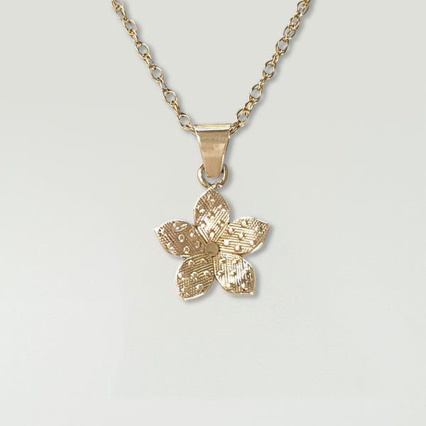 Forget-Me-Not Pendant Gold