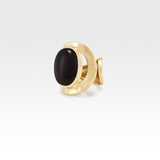 Hammered Ring Onyx Black