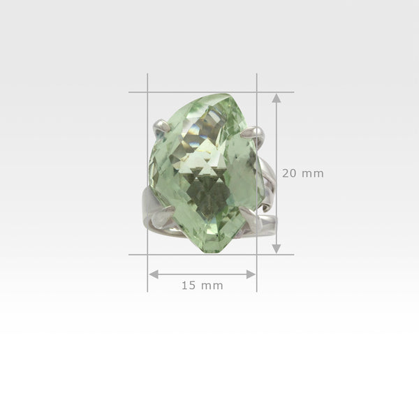 Multi-Facet Green Topaz Ring *SOLD*