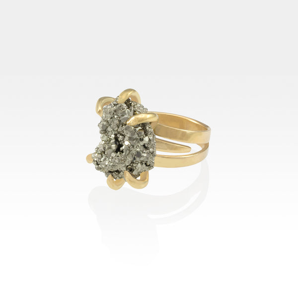 Pyrite Ring Small Side