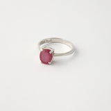 Multi-Facet Ruby Ring Silver Limited Edition 3 *SOLD*
