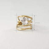 Twiglet Flower Two Tone Ring Limited Edition 2 *SOLD*