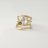 Twiglet Flower Two Tone Ring Limited Edition 2 *SOLD*