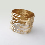 Waterfall Two Tone Cuff Bracelet Overview